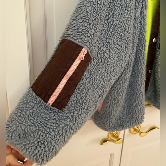 Sandy Liang Blue Fleece Jacket - Picture 10 of 16